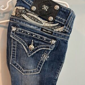 Miss Me Dark Blue Embellished skinny jean